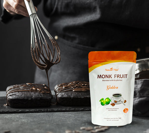Monk Fruit Golden - All Purpose Erythritol Blend Sweetener 1 LB OR 16 OZ/Bag (GRANULAR)
