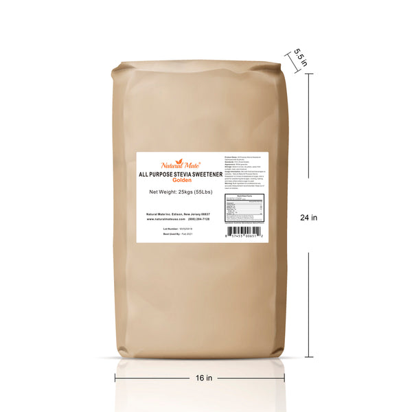 Monk Fruit Golden - All Purpose Erythritol Blend Sweetener | 25 KG/55 LB/Bag (GRANULAR)