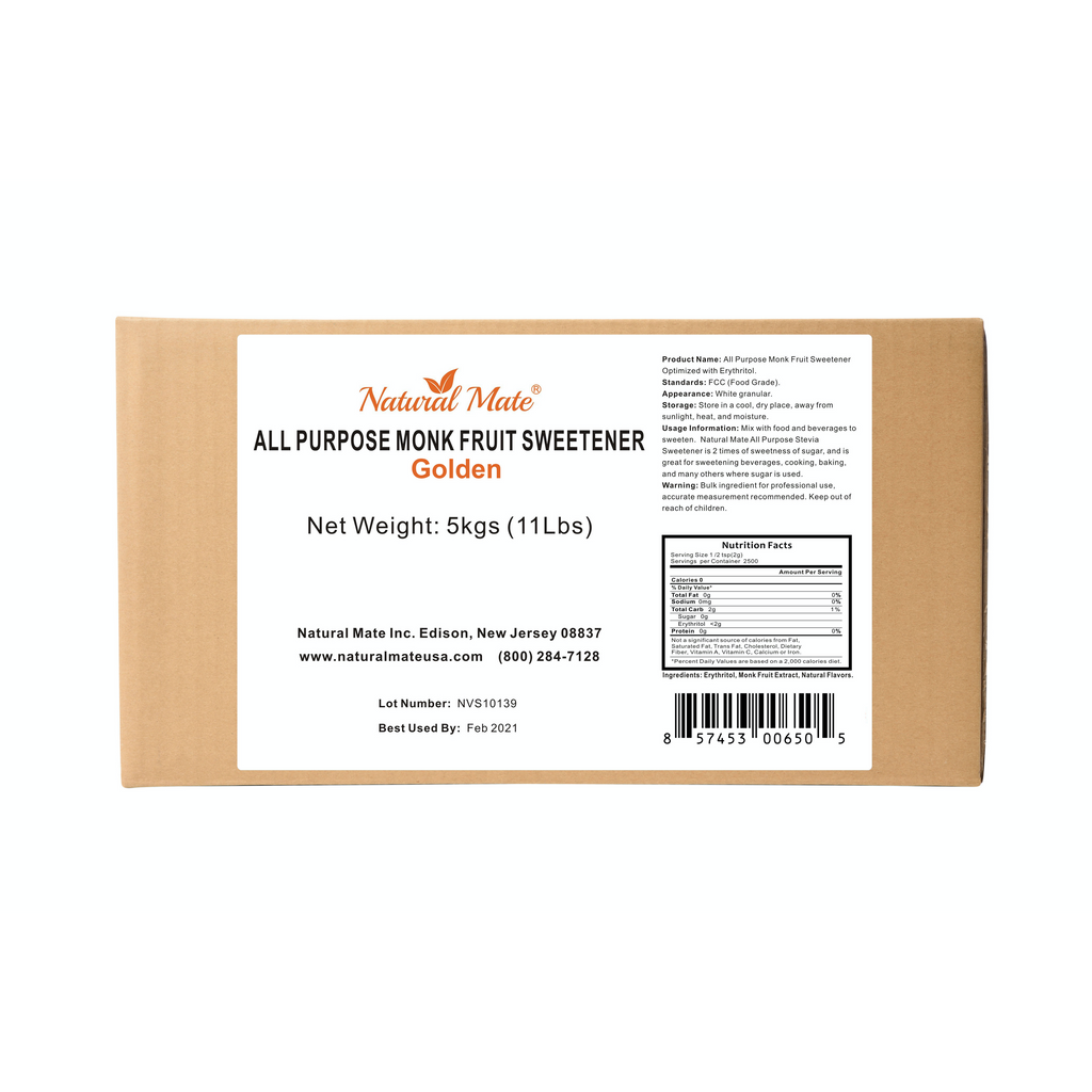 Monk Fruit Golden - All Purpose Erythritol Blend Sweetener | 5 KG/11 LB/Carton (GRANULAR) Monk Fruit Golden - All Purpose Erythritol Blend Sweetener | 5 KG/11 LB/Carton (GRANULAR)