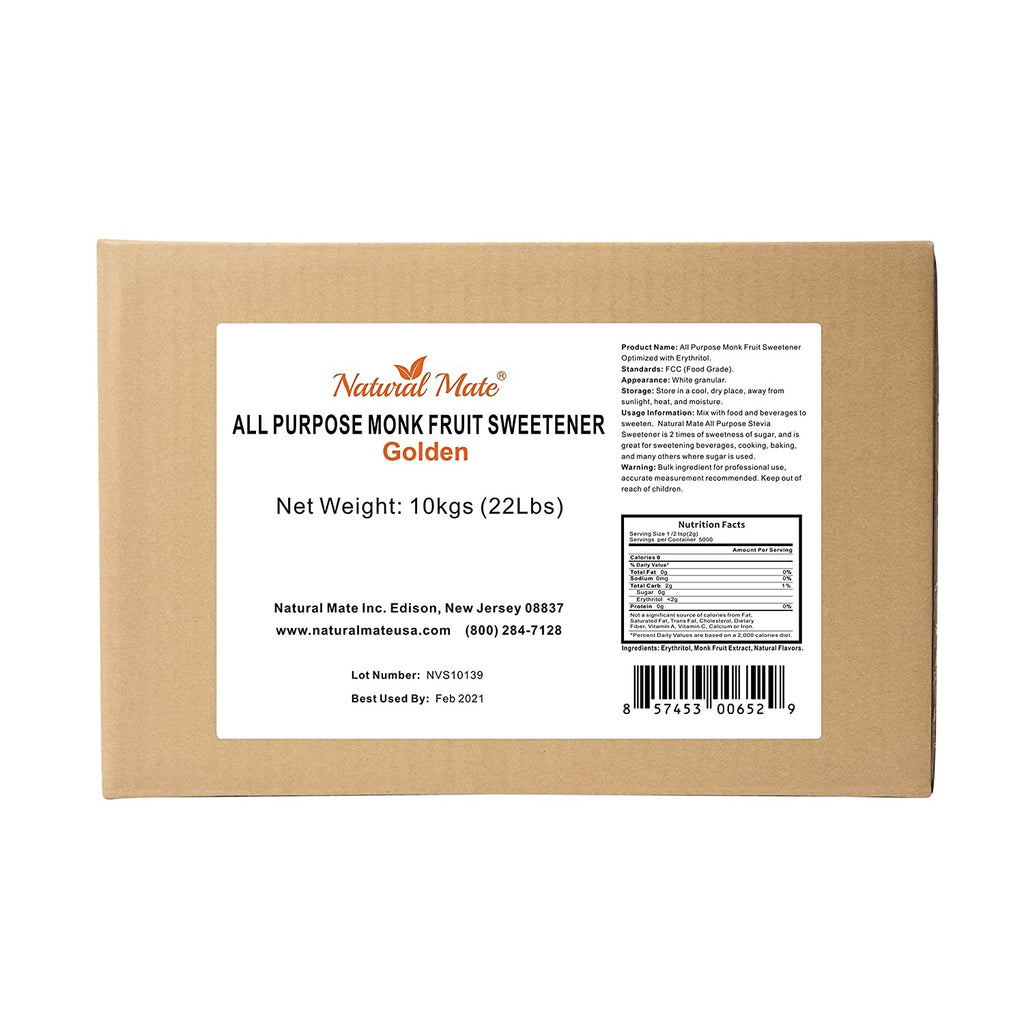 Monk Fruit Golden - All Purpose Erythritol Blend Sweetener | 10 KG or 22 LB/Carton (GRANULAR) Monk Fruit Golden - All Purpose Erythritol Blend Sweetener | 10 KG or 22 LB/Carton (GRANULAR)