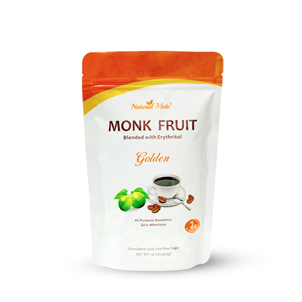Monk Fruit Golden - All Purpose Erythritol Blend Sweetener 1 LB OR 16 OZ/Bag (GRANULAR)