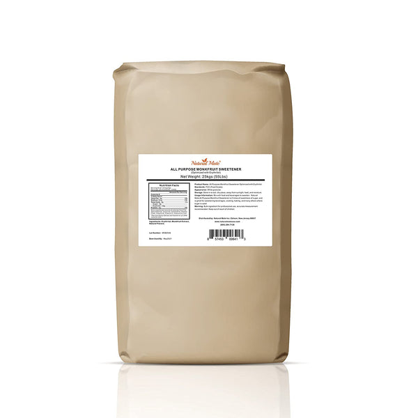 Monk Fruit Classic - All Purpose Erythritol Blend Sweetener | 25 KG/55 LB/Bag (GRANULAR)