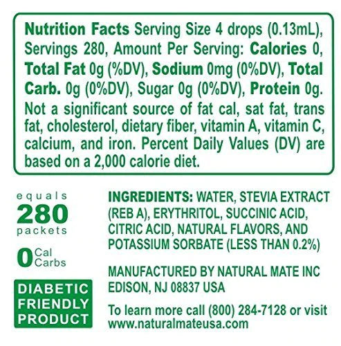 Liquid Stevia & Monk Fruit Sweetener (1.33 FL OZ)