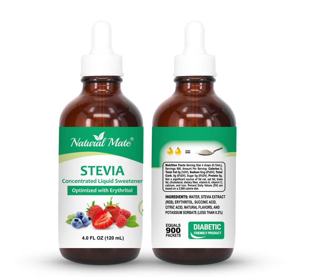 Liquid Stevia Sweetener (4 FL OZ) Natural Mate USA